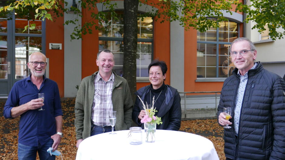 Kaspar Meusburger und Anton Bereuter mit Brigitte und Walter Rüf Kaspar Meusburger und Anton Bereuter mit Brigitte und Walter Rüf
